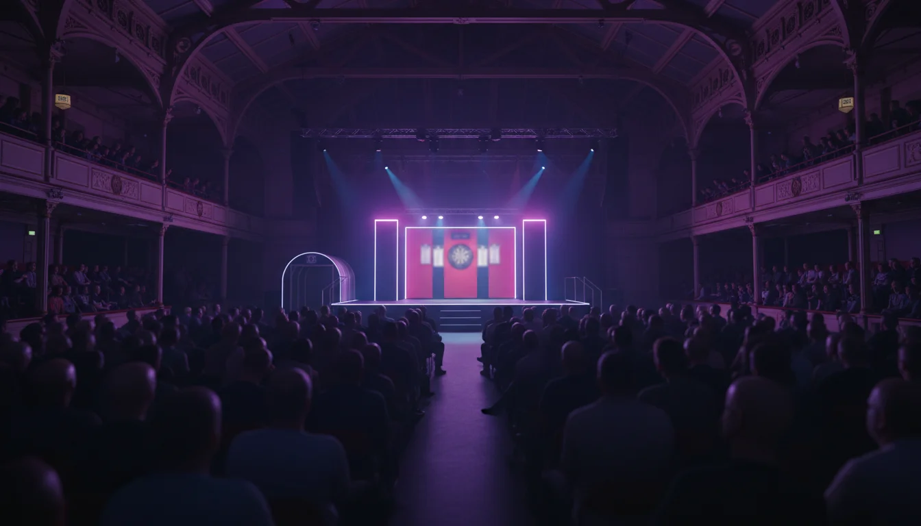Bühne der PDC Darts-Weltmeisterschaft im Alexandra Palace